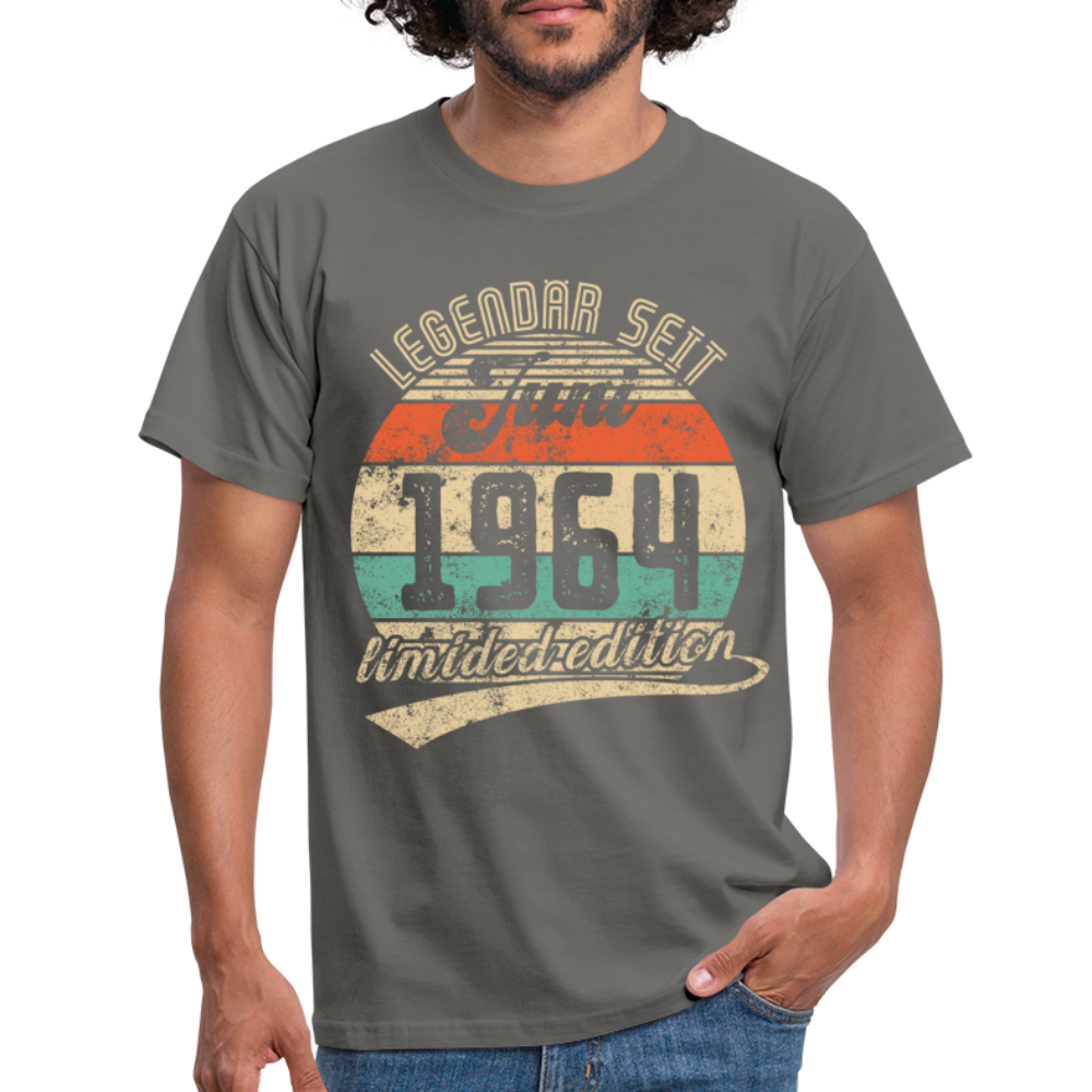 1964 Geburtstags Shirt Legendär seit JUNI 1964 Geschenkidee Geschenk T-Shirt - Graphit