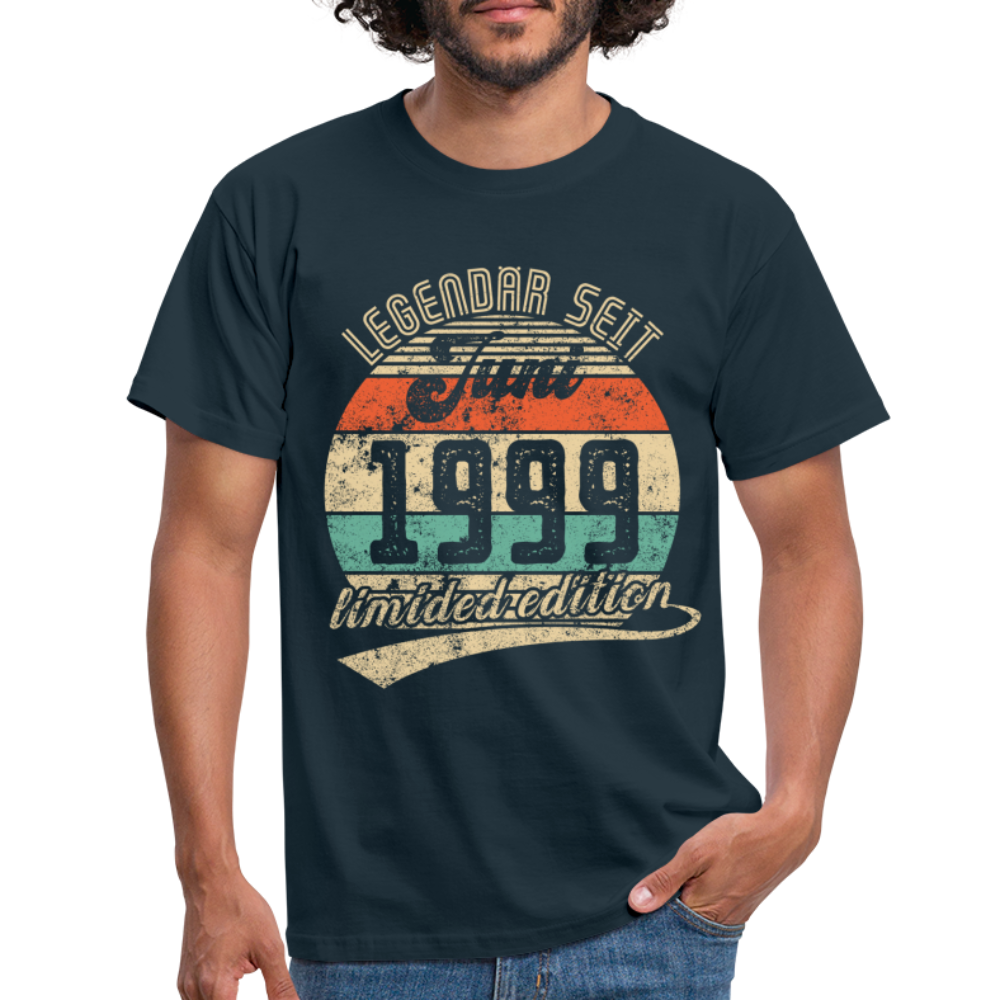 1999 Geburtstags Shirt Legendär seit JUNI 1999 Geschenkidee Geschenk T-Shirt - Navy