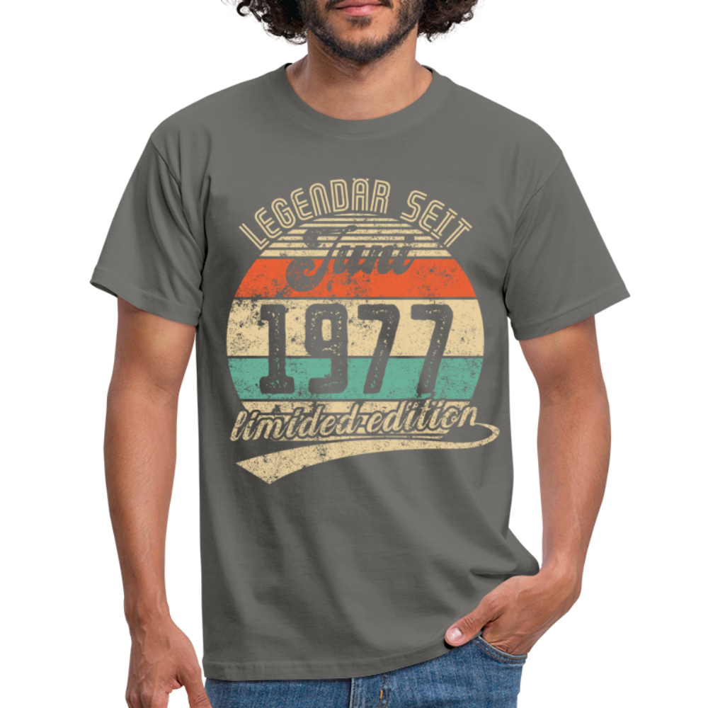 1977 Geburtstags Shirt Legendär seit JUNI 1977 Geschenkidee Geschenk T-Shirt - Graphit