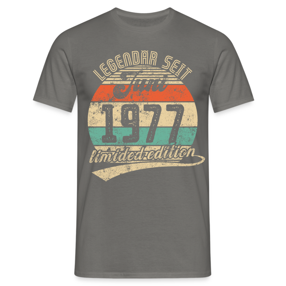 1977 Geburtstags Shirt Legendär seit JUNI 1977 Geschenkidee Geschenk T-Shirt - Graphit