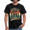 1991 Geburtstags Shirt Legendär seit JUNI 1991 Geschenkidee Geschenk T-Shirt - Schwarz