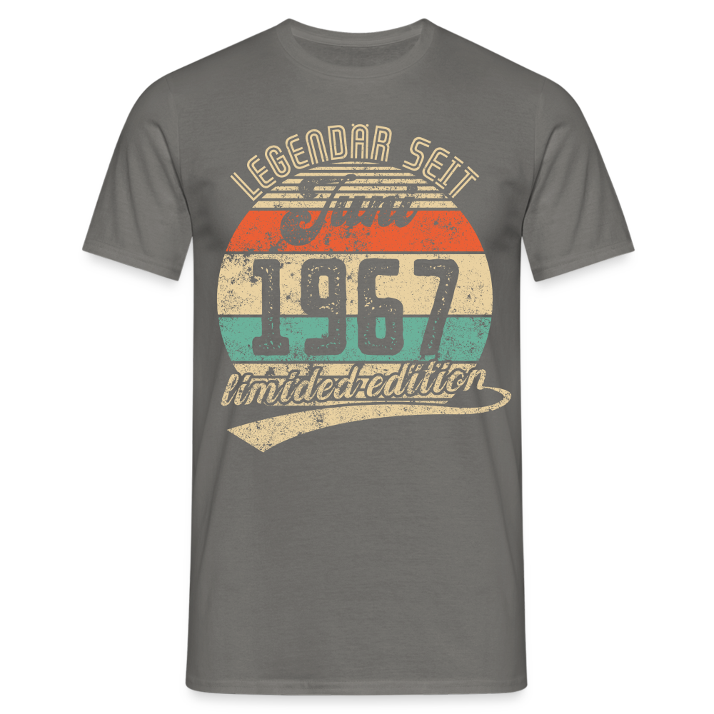 1967 Geburtstags Shirt Legendär seit JUNI 1967 Geschenkidee Geschenk T-Shirt - Graphit