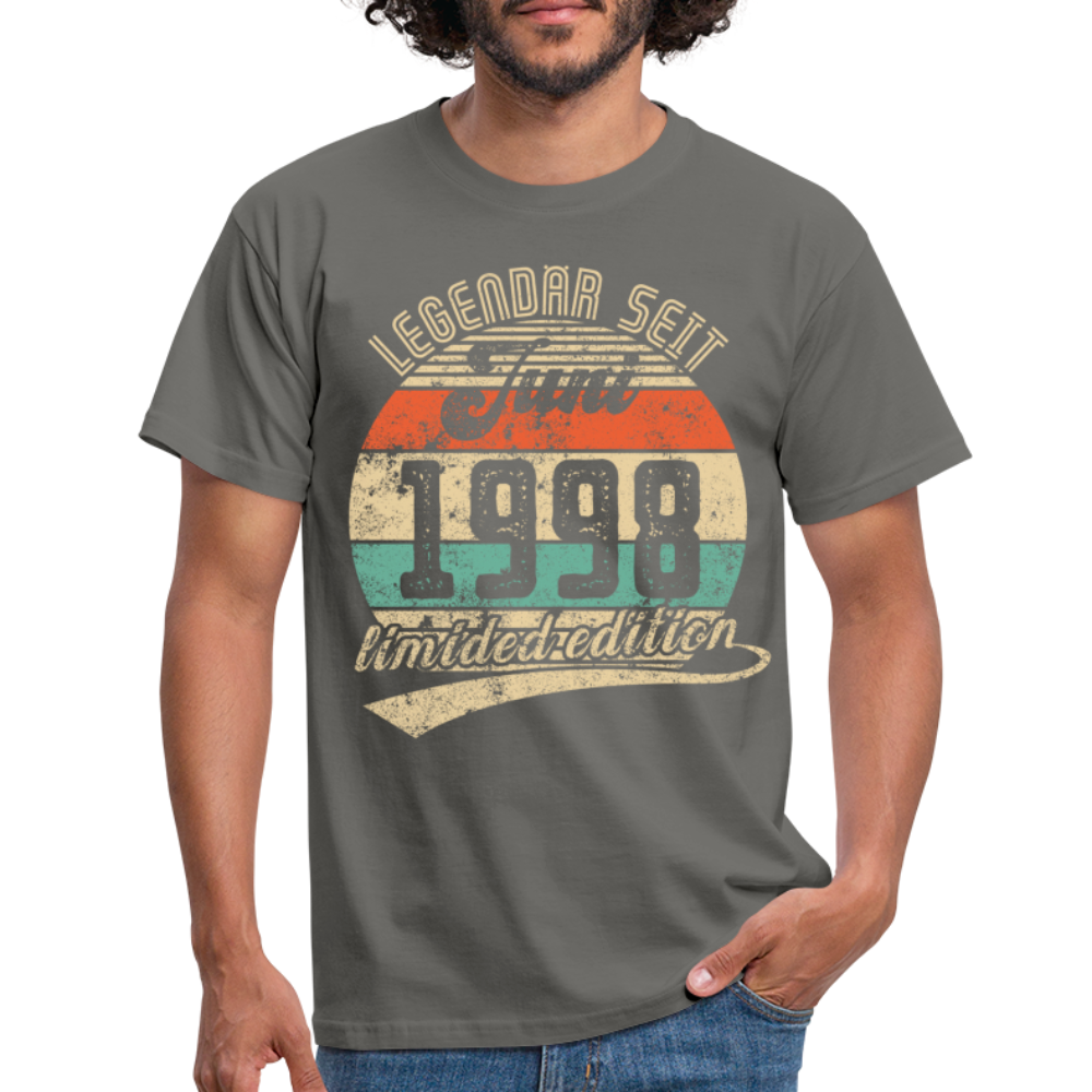 1998 Geburtstags Shirt Legendär seit JUNI 1998 Geschenkidee Geschenk T-Shirt - Graphit