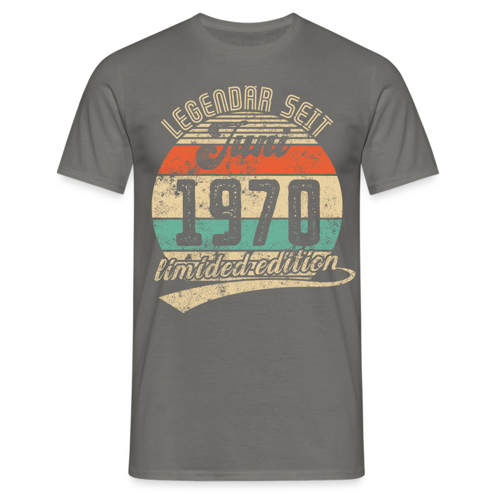1970 Geburtstags Shirt Legendär seit JUNI 1970 Geschenkidee Geschenk T-Shirt - Graphit