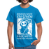 Sensenmann Beruflich wollte ich schon immer was mit Menschen machen Lustiges T-Shirt - Royalblau