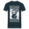 Sensenmann Beruflich wollte ich schon immer was mit Menschen machen Lustiges T-Shirt - Navy