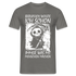 Sensenmann Beruflich wollte ich schon immer was mit Menschen machen Lustiges T-Shirt - Graphit