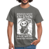 Sensenmann Beruflich wollte ich schon immer was mit Menschen machen Lustiges T-Shirt - Graphit