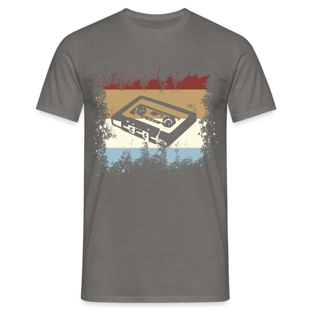 Retro Style Oldschool Tape Musik Kassette Vintage Mixtape T-Shirt - Graphit