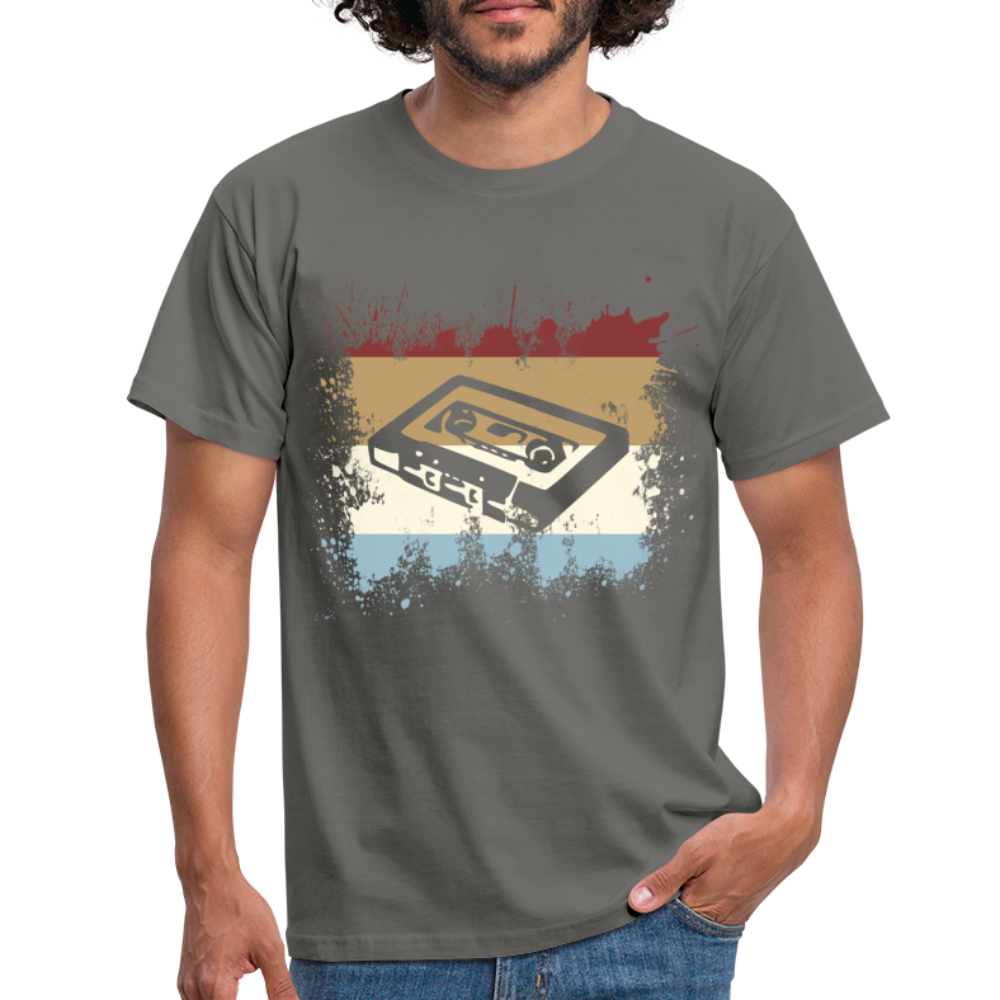 Retro Style Oldschool Tape Musik Kassette Vintage Mixtape T-Shirt - Graphit