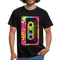 Retro Musik Kassette Shirt Lustiges Oldschool T-Shirt - Schwarz