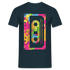 Retro Musik Kassette Shirt Lustiges Oldschool T-Shirt - Navy