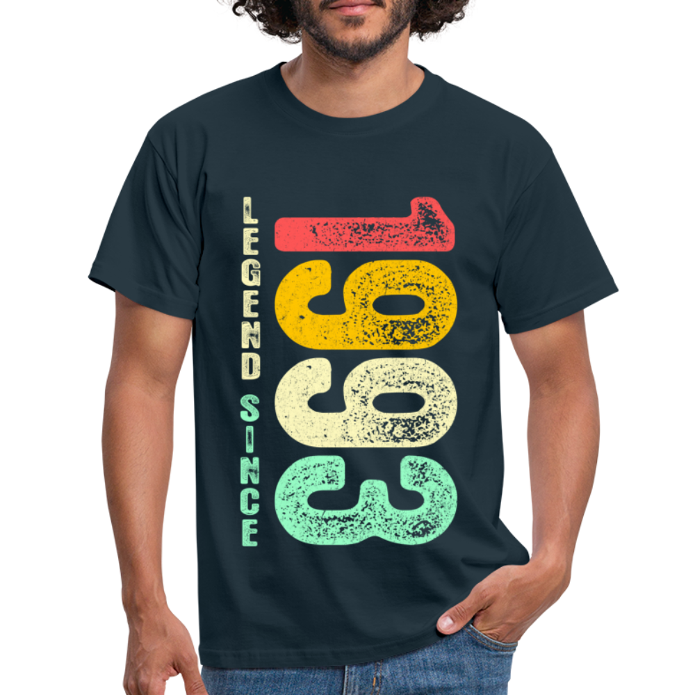 1993 Geburtstags Shirt Legend Since 1993 Retro Style Geschenk Geschenkidee T-Shirt - Navy