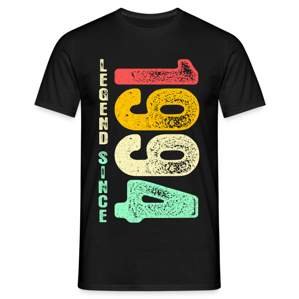 1994 Geburtstags Shirt Legend Since 1994 Retro Style Geschenk Geschenkidee T-Shirt - Schwarz