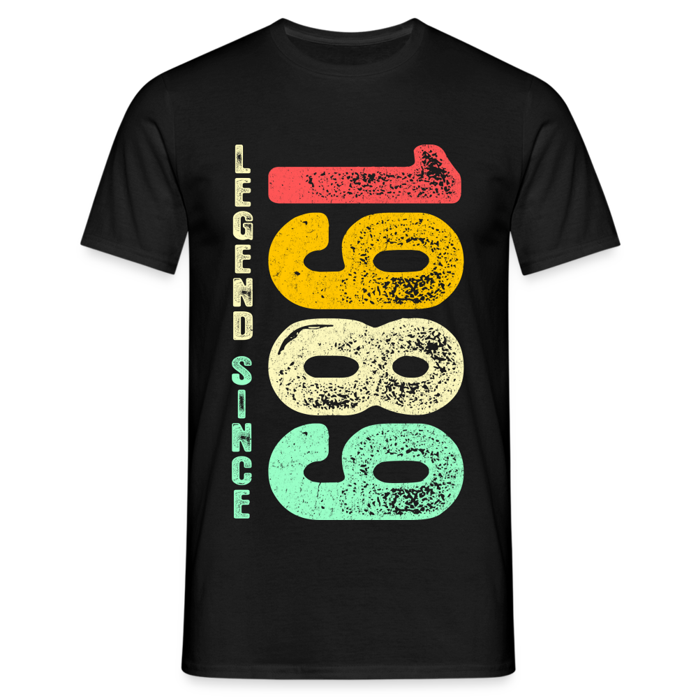 1989 Geburtstags Shirt Legend Since 1989 Retro Style Geschenk Geschenkidee T-Shirt - Schwarz