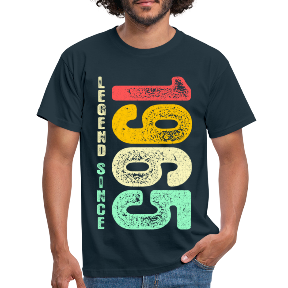1965 Geburtstags Shirt Legend Since 1965 Retro Style Geschenk Geschenkidee T-Shirt - Navy