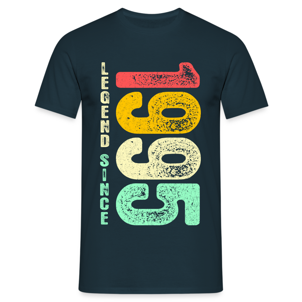 1995 Geburtstags Shirt Legend Since 1995 Retro Style Geschenk Geschenkidee T-Shirt - Navy