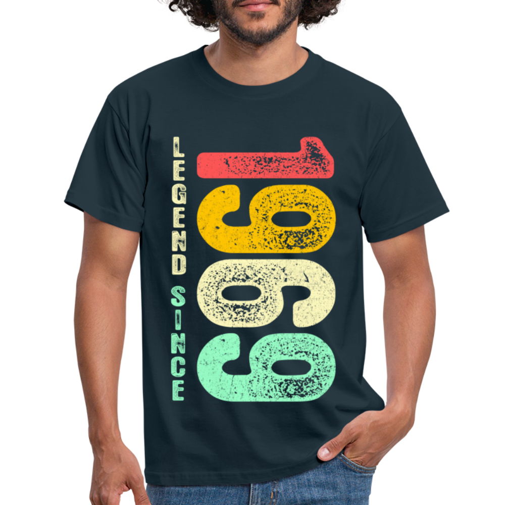 1969 Geburtstags Shirt Legend Since 1969 Retro Style Geschenk Geschenkidee T-Shirt - Navy