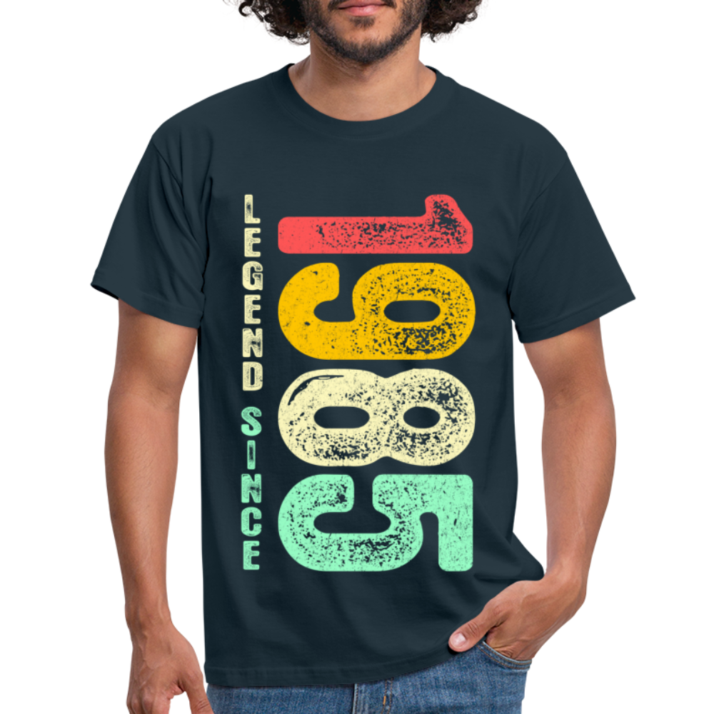 1985 Geburtstags Shirt Legend Since 1985 Retro Style Geschenk Geschenkidee T-Shirt - Navy