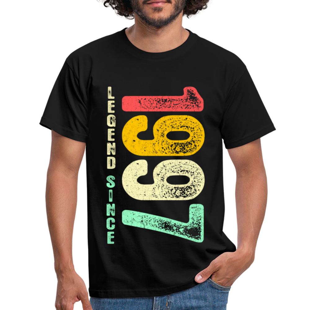 1997 Geburtstags Shirt Legend Since 1997 Retro Style Geschenk Geschenkidee T-Shirt - Schwarz