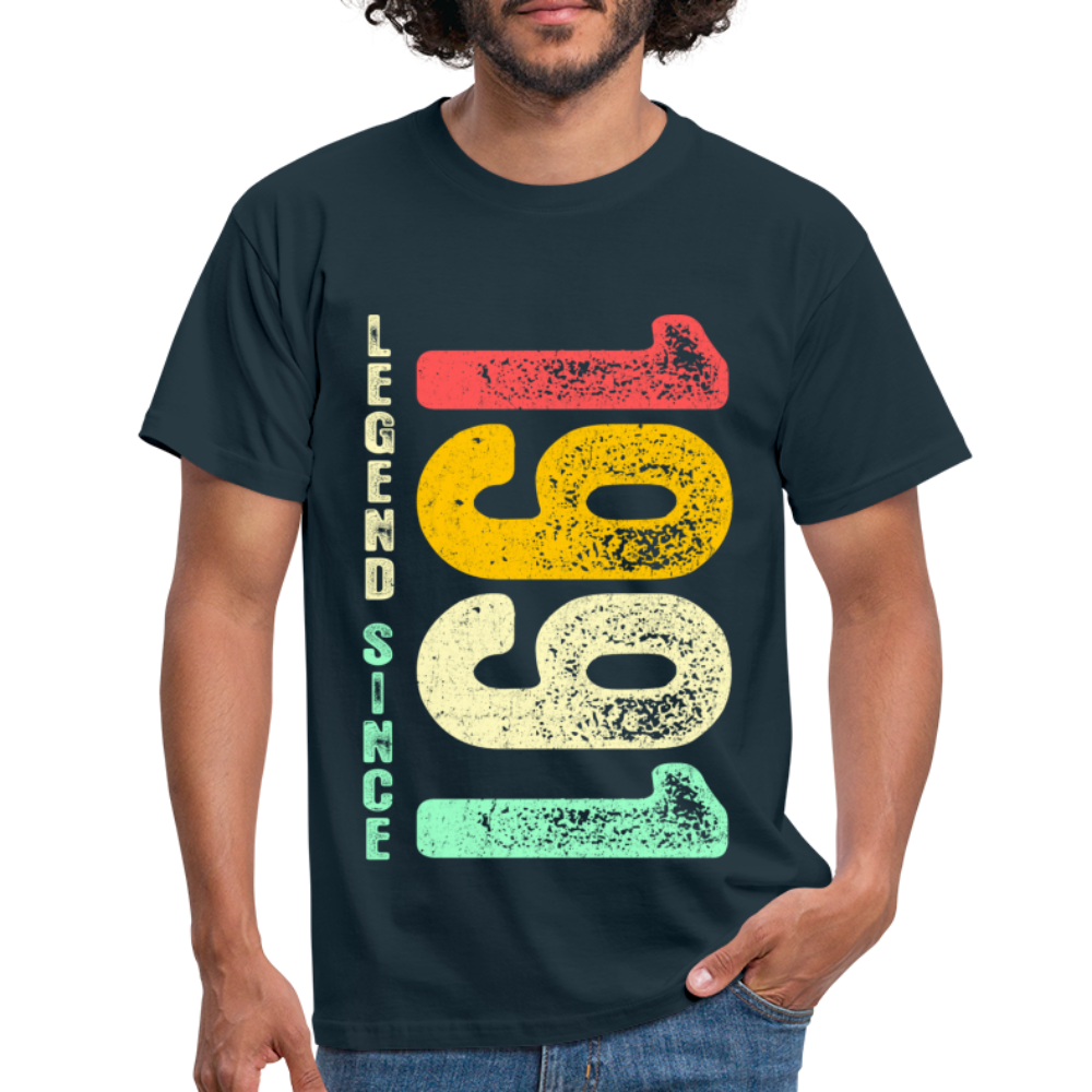 1991 Geburtstags Shirt Legend Since 1991 Retro Style Geschenk Geschenkidee T-Shirt - Navy