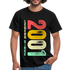 2001 Geburtstags Shirt Legend Since 2001 Retro Style Geschenk Geschenkidee T-Shirt - Schwarz