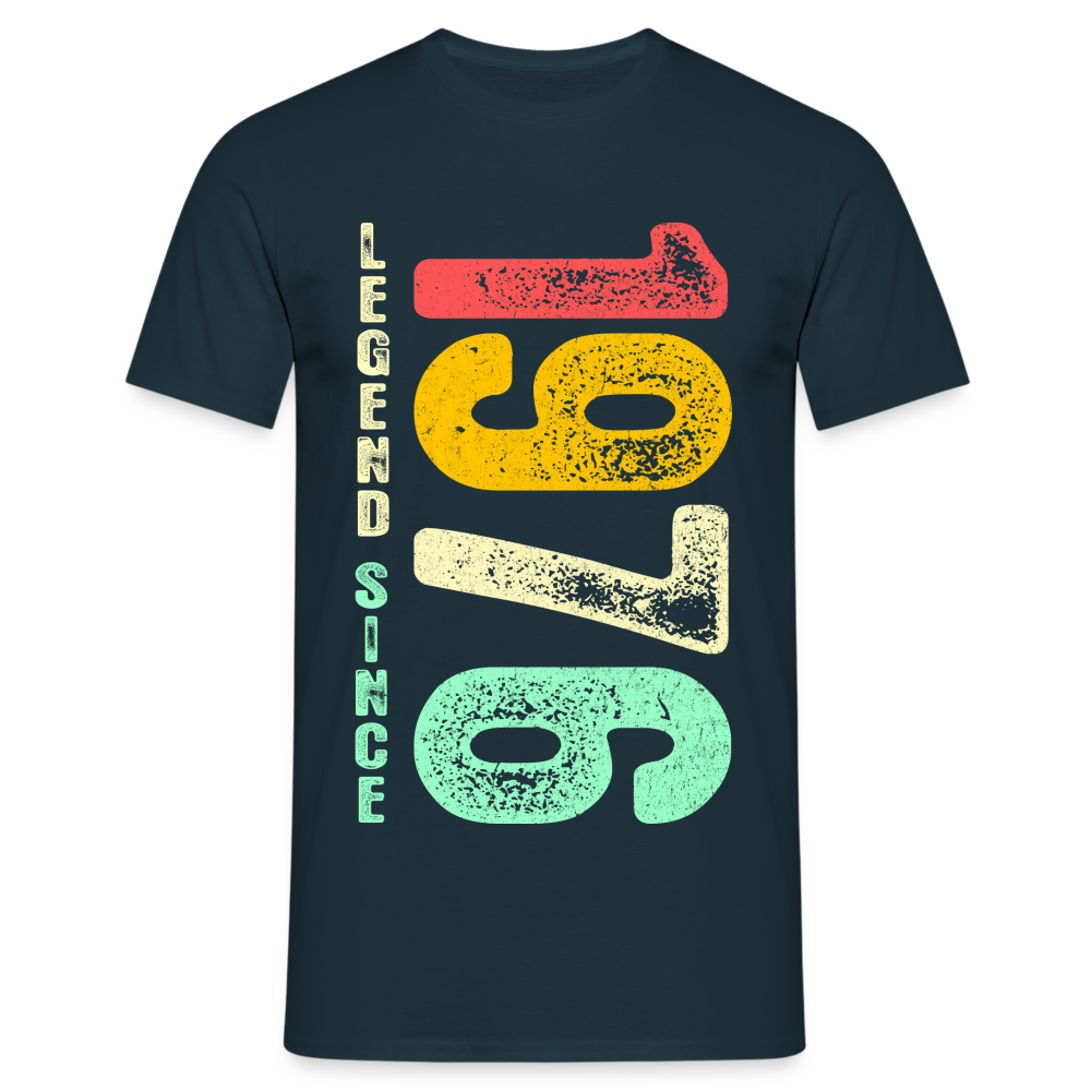 1976 Geburtstags Shirt Legend Since 1976 Retro Style Geschenk Geschenkidee T-Shirt - Navy