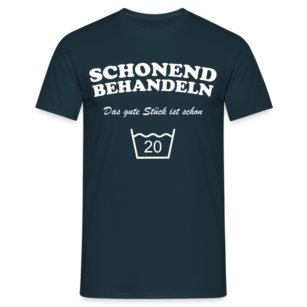 20. Geburtstags Shirt Schonend behandeln Geschenk Geschenkidee T-Shirt - Navy