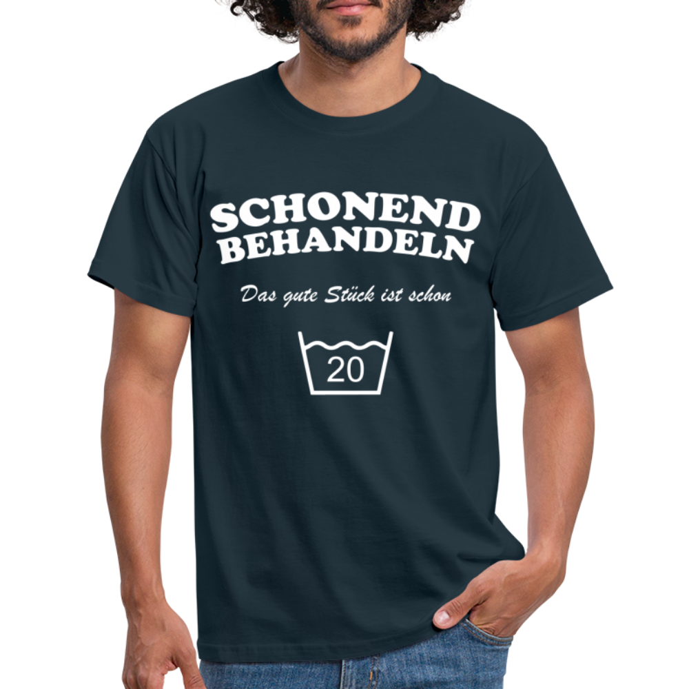 20. Geburtstags Shirt Schonend behandeln Geschenk Geschenkidee T-Shirt - Navy