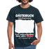 34. Geburtstag Gästebuch Shirt erst unterschreiben Lustiges Geschenk T-Shirt - Navy