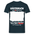 34. Geburtstag Gästebuch Shirt erst unterschreiben Lustiges Geschenk T-Shirt - Navy