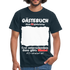 40. Geburtstag Gästebuch Shirt erst unterschreiben Lustiges Geschenk T-Shirt - Navy