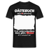 41. Geburtstag Gästebuch Shirt erst unterschreiben Lustiges Geschenk T-Shirt - Schwarz