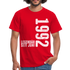 30. Geburtstag Shirt Legendär seit Juni 1992 Geschenk Geschenkidee T-Shirt - Rot