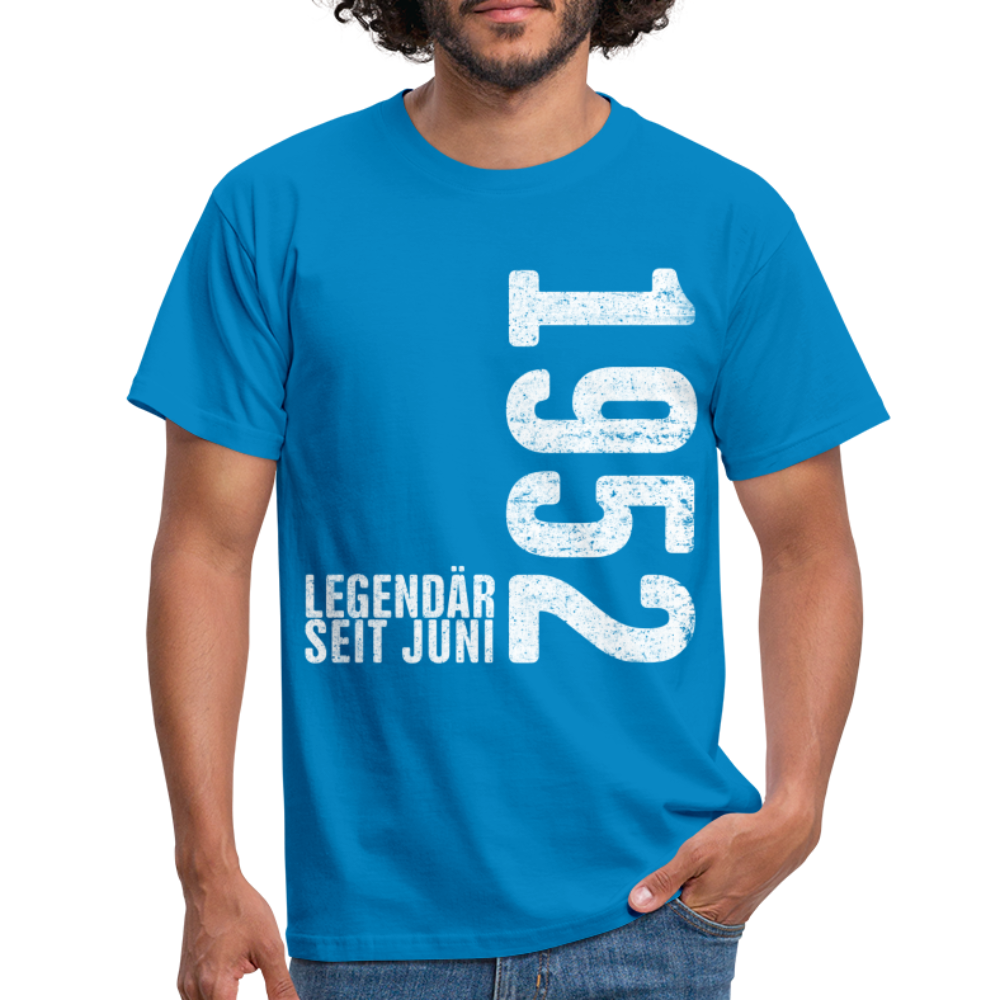 70. Geburtstag Shirt Legendär seit Juni 1952 Geschenk Geschenkidee T-Shirt - Royalblau