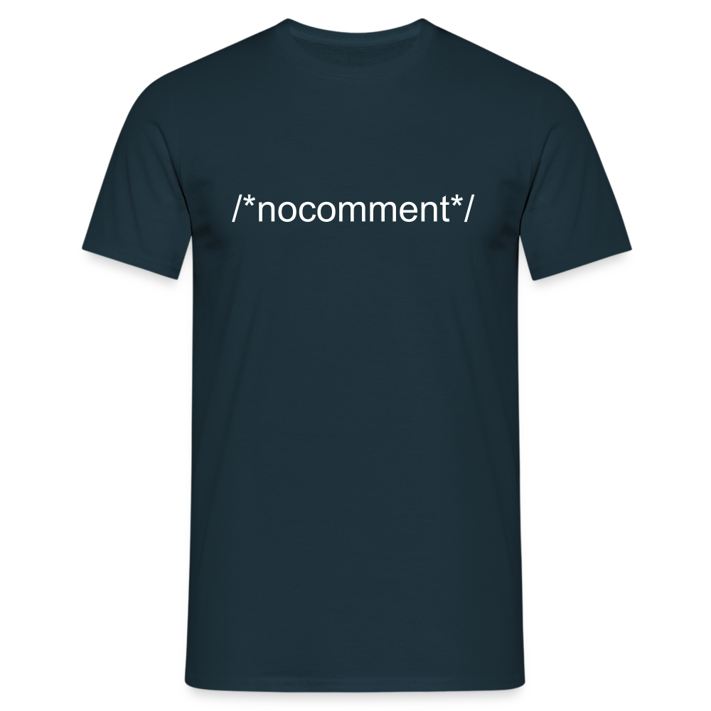 Programmierer Informatiker Shirt Code /*nocomment*/ Lustiges T-Shirt - Navy