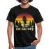 Berge Wandern Shirt Ich Bin Weg Lustiges Geschenk T-Shirt - Schwarz