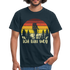Berge Wandern Shirt Ich Bin Weg Lustiges Geschenk T-Shirt - Navy