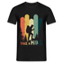 Berge Wandern Shirt Retro Style Lustiges Geschenk T-Shirt - Schwarz