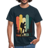 Berge Wandern Shirt Retro Style Lustiges Geschenk T-Shirt - Navy