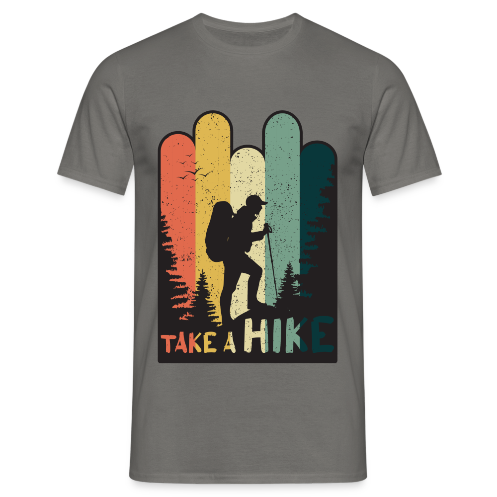 Berge Wandern Shirt Retro Style Lustiges Geschenk T-Shirt - Graphit