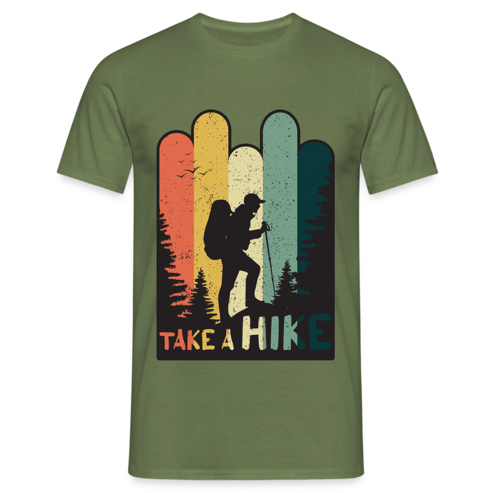 Berge Wandern Shirt Retro Style Lustiges Geschenk T-Shirt - Militärgrün