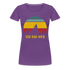 Berge Wandern Shirt Ich Bin Weg Lustiges Geschenk Frauen Premium T-Shirt - Lila