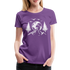 Bergmensch Berge Wandern Natur Shirt Lustiges Geschenk Frauen Premium T-Shirt - Lila