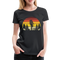 Berge Wandern Shirt Retro Style Lustiges Geschenk Frauen Premium T-Shirt - Schwarz