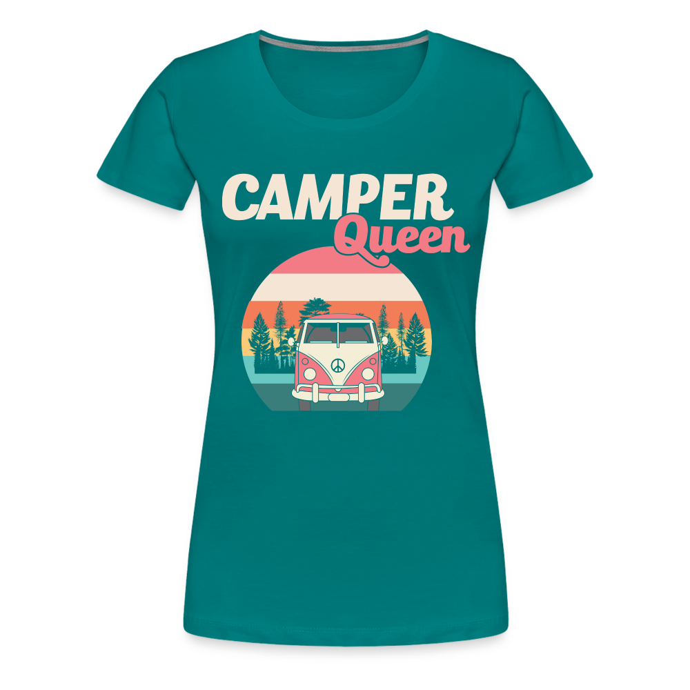 Camping Camper Shirt Camping Queen Lustiges Geschenk T-Shirt - Divablau