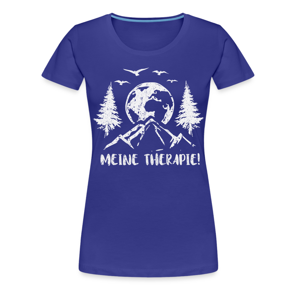 Bergmensch Berge Wandern Natur Shirt Meine Therapie Lustiges Geschenk Frauen Premium T-Shirt - Königsblau