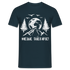 Bergmensch Berge Wandern Natur Shirt Meine Therapie Lustiges Geschenk T-Shirt - Navy
