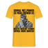Werkstatt Shirt Einmal mit Profis war früher - heute reicht schon einmal ohne Idioten T-Shirt - Gelb
