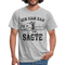 Holzfäller Wandarbeiter Shirt Kettensäge Ich kam sah und sägte Lustiges Geschenk T-Shirt - Grau meliert